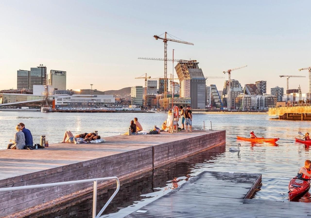 Seaside Apt - 2 Sunny Balconies - Modern - 6 Pax Oslo Eksteriør billede